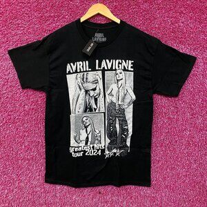 Avril Lavigne "Greatest Hits Tour 2024" Pop Punk Graphic T-Shirt Large
